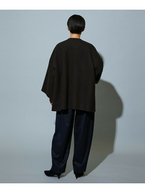 【MOGA】［eclat 2025年12月号掲載商品］【Lサイズ】スタイリスト戸野塚かおるコラボ チョークストライプストレッチコクーンパンツ 詳細画像 チャコールグレー 9