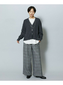 【MOGA】【Lサイズ】WORLD Vネックカーディガン 詳細画像 チャコールグレー 6