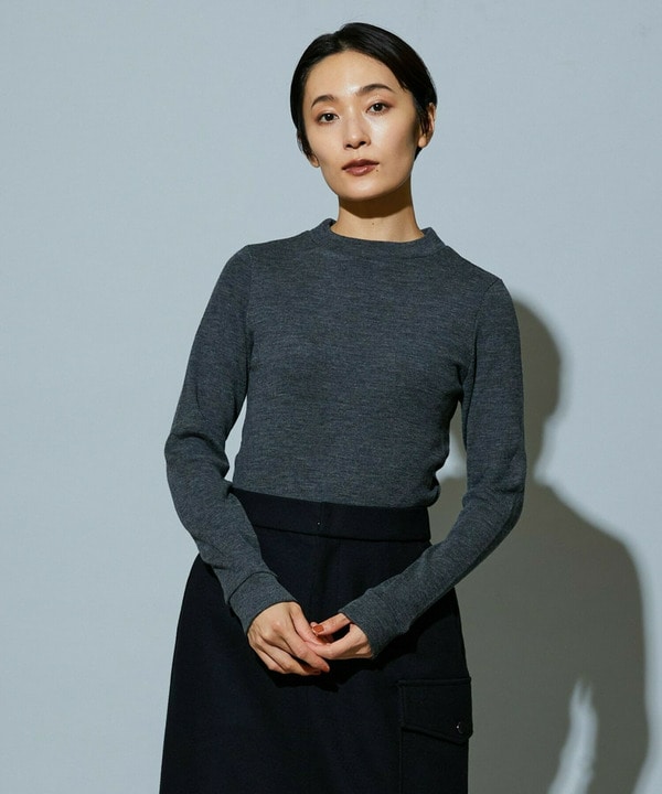 【Lサイズ】BEAUTIFULリブライクニット 詳細画像 チャコールグレー 2