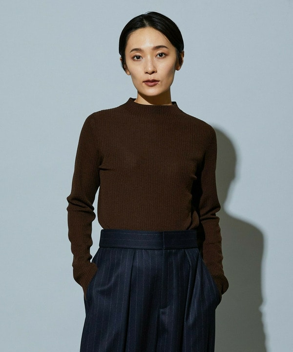 【Lサイズ】BEAUTIFULリブライクニット 詳細画像 ブラウン 2