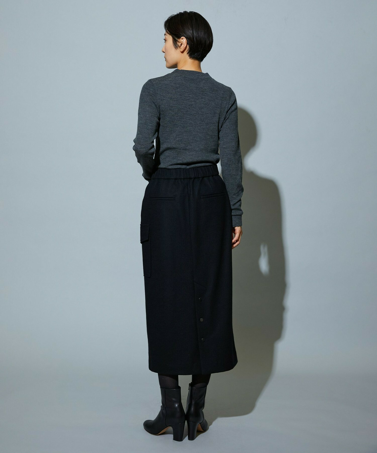 【MOGA】【Lサイズ】BEAUTIFULリブライクニット 詳細画像 ブラック 10