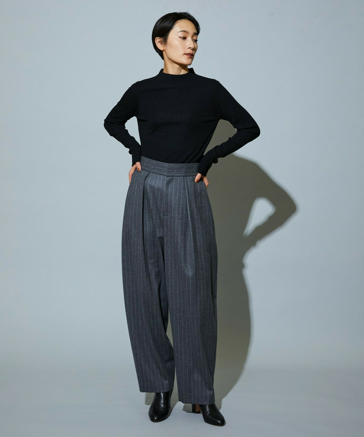 【MOGA】【Lサイズ】BEAUTIFULリブライクニット 詳細画像 ブラック 12