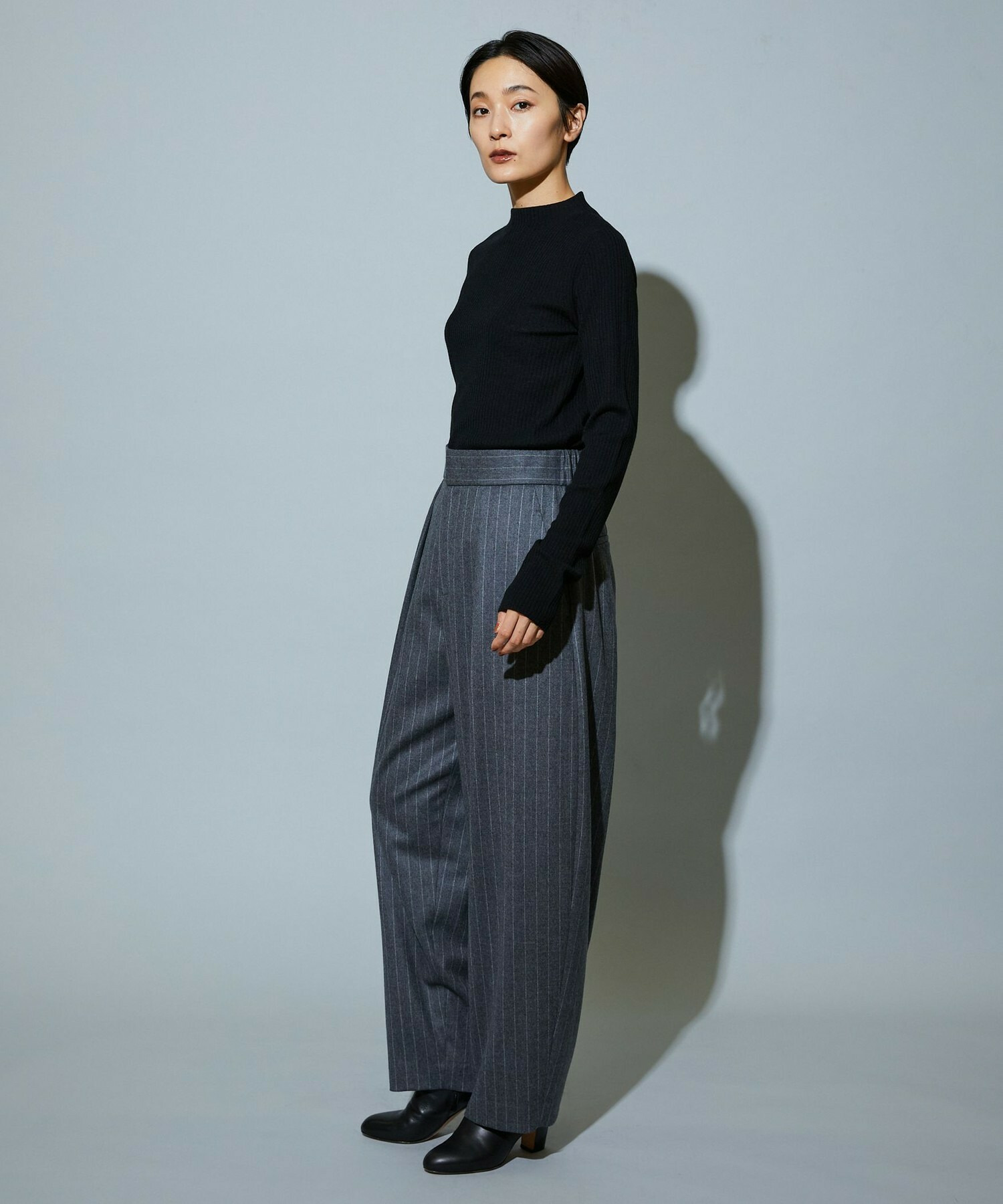 【MOGA】【Lサイズ】BEAUTIFULリブライクニット 詳細画像 ブラック 14