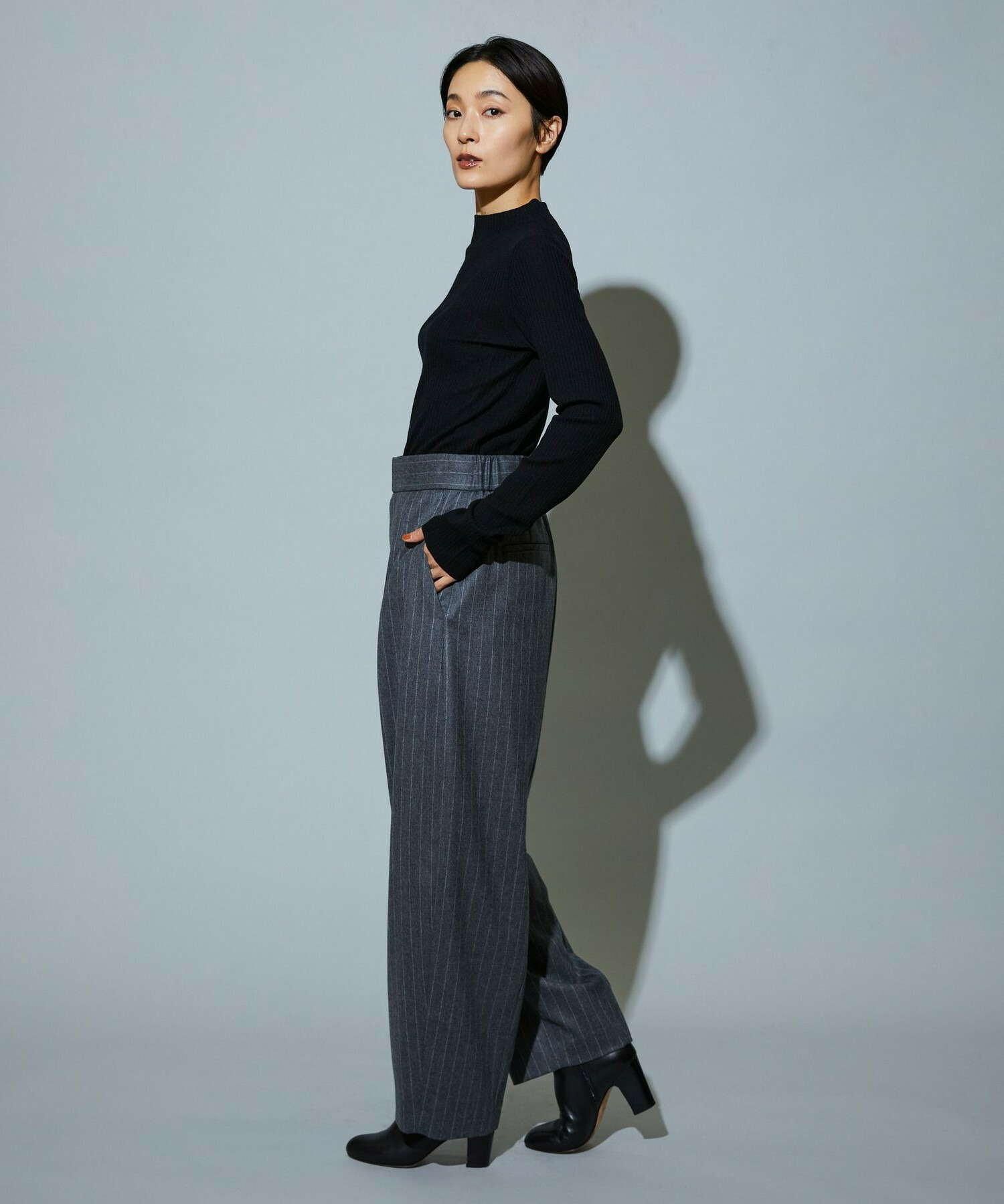 【MOGA】【Lサイズ】BEAUTIFULリブライクニット 詳細画像 ブラック 15