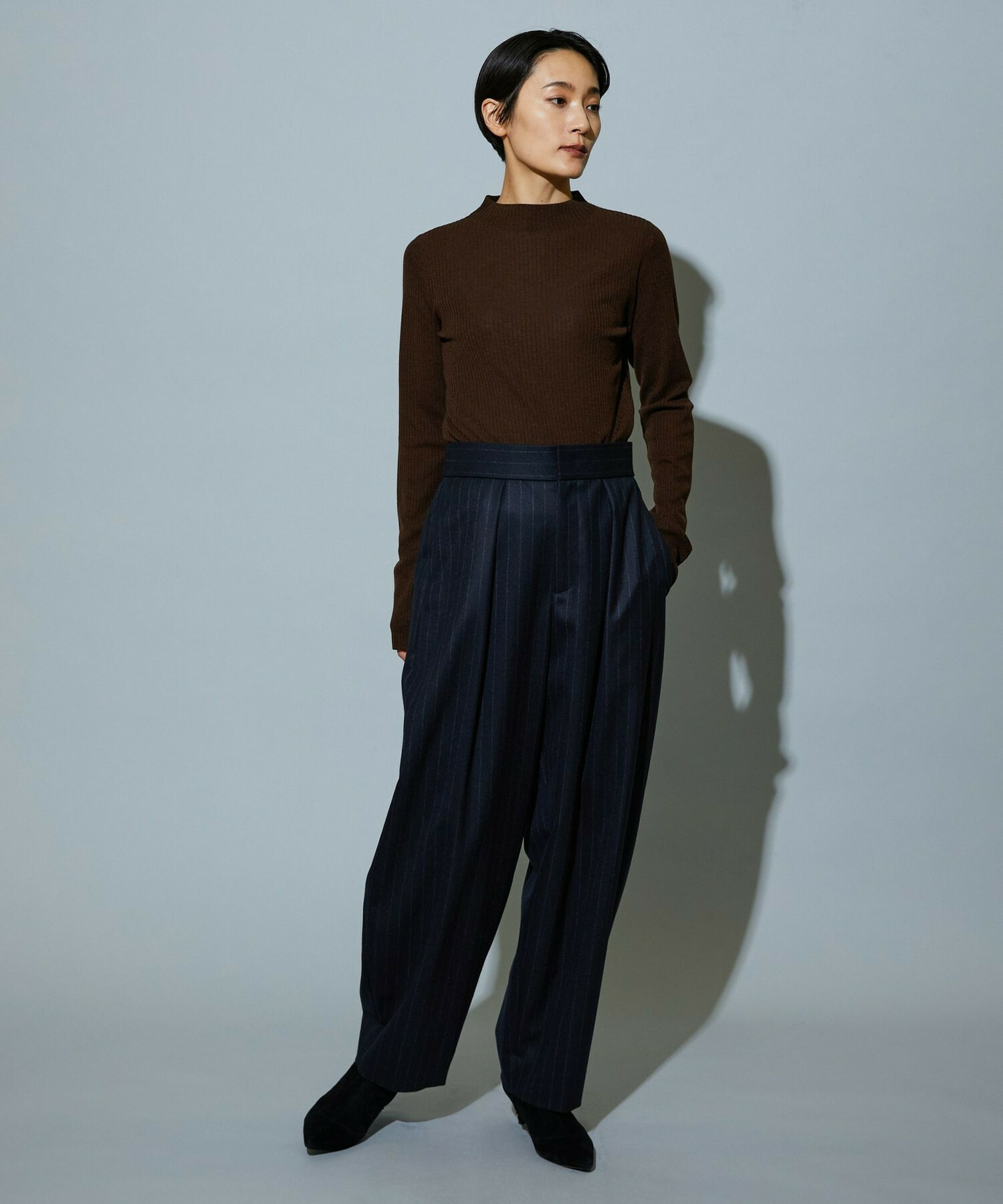 【MOGA】【Lサイズ】BEAUTIFULリブライクニット 詳細画像 ブラック 19