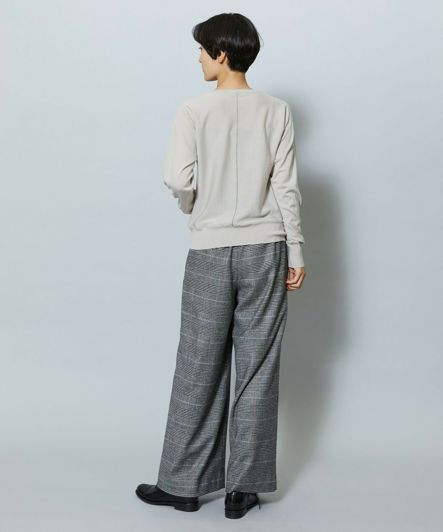 【MOGA】【Lサイズ】EMPIREドルマンスリーブクルーネックニット 詳細画像 チャコールグレー 14