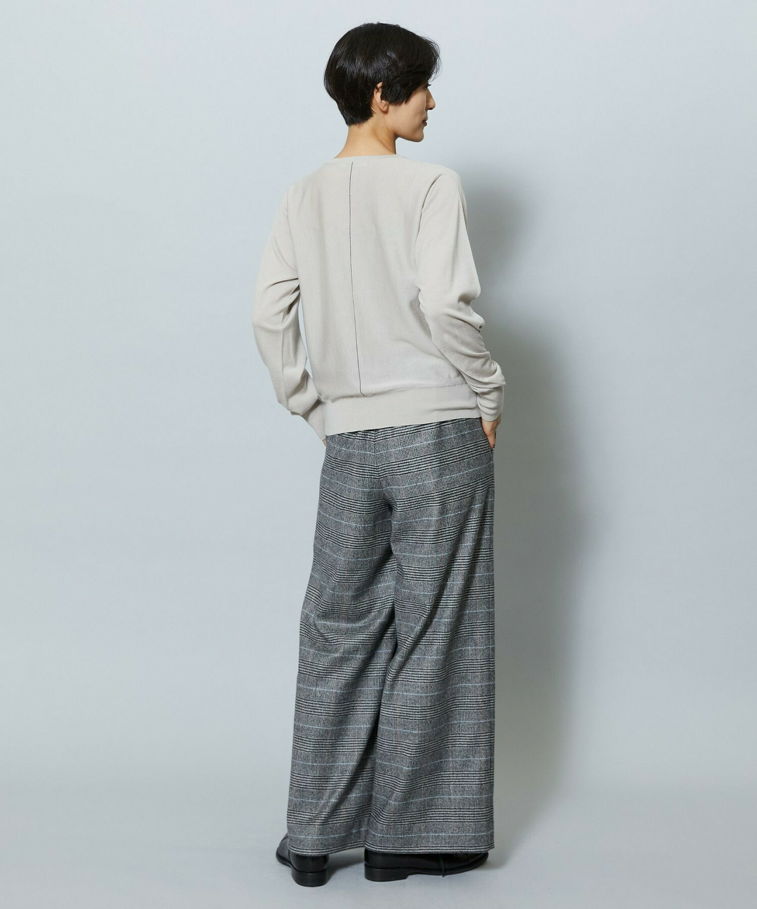 【MOGA】【Lサイズ】EMPIREドルマンスリーブクルーネックニット 詳細画像 チャコールグレー 15