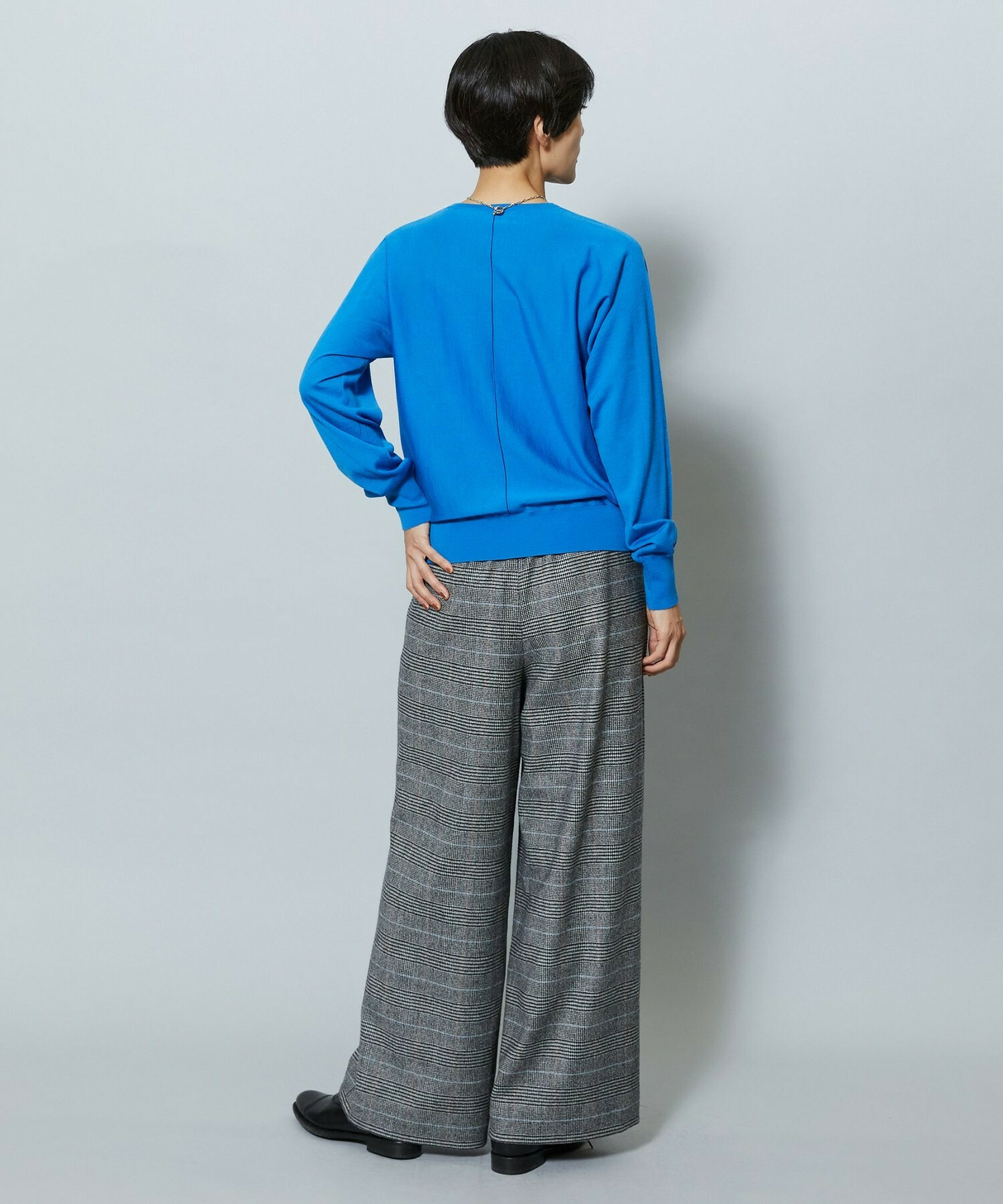 【MOGA】【Lサイズ】EMPIREドルマンスリーブクルーネックニット 詳細画像 チャコールグレー 22