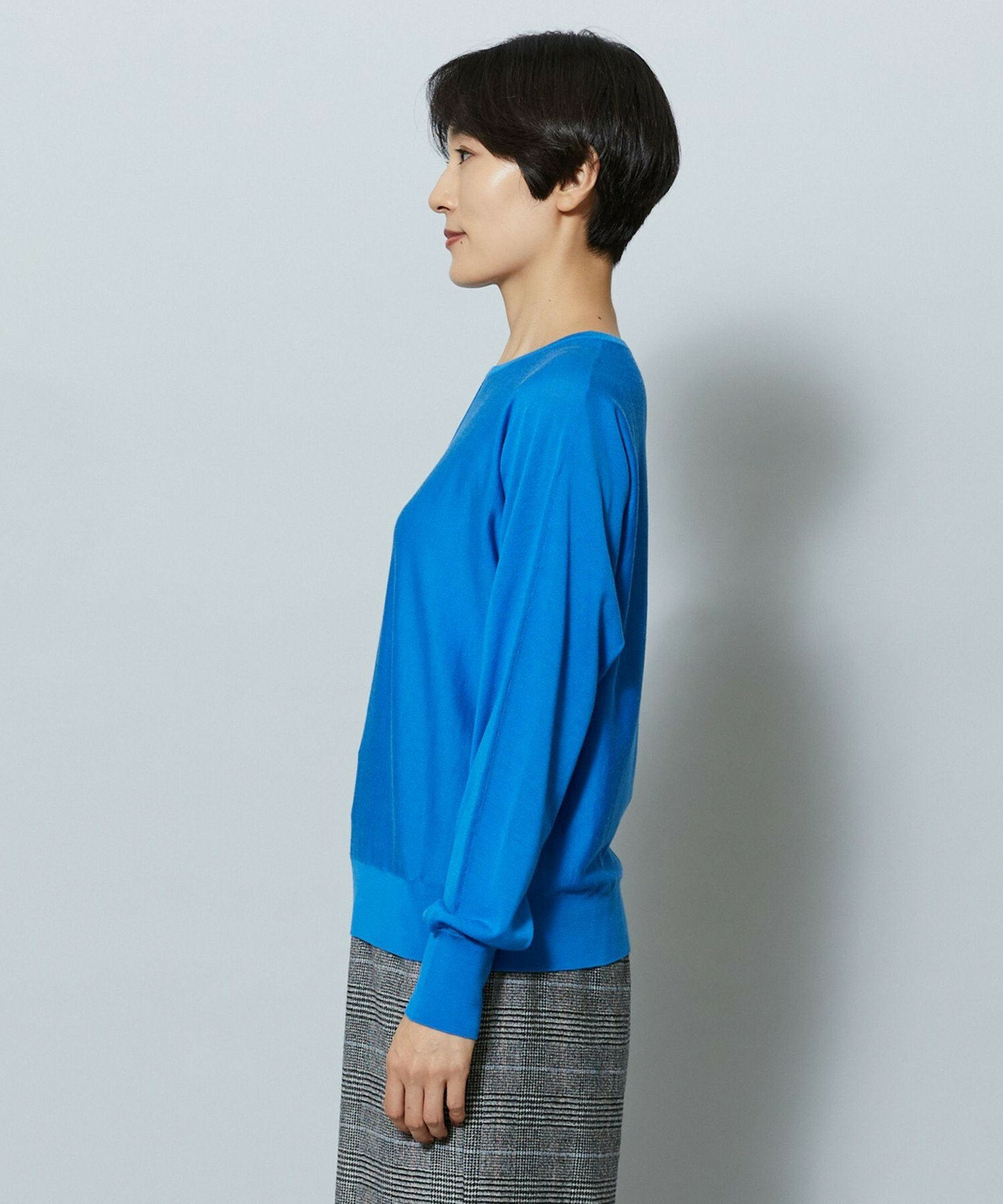 【MOGA】【Lサイズ】EMPIREドルマンスリーブクルーネックニット 詳細画像 チャコールグレー 25