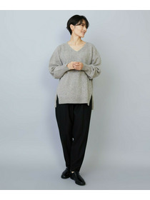 【MOGA】【Lサイズ】クーマラムカシミヤＶネックニット 詳細画像 ブラウン系その他 11