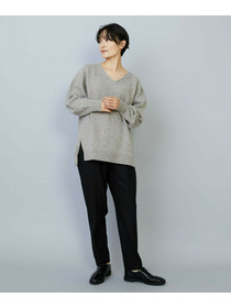 【MOGA】【Lサイズ】クーマラムカシミヤＶネックニット 詳細画像 ブラウン系その他 13