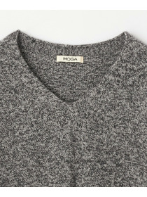 【MOGA】【Lサイズ】クーマラムカシミヤＶネックニット 詳細画像 ブラウン系その他 25