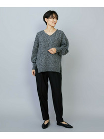 【MOGA】【Lサイズ】クーマラムカシミヤＶネックニット 詳細画像 ブラウン系その他 8