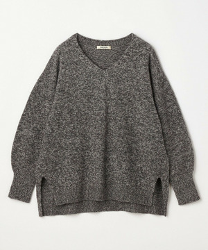 【MOGA】【Lサイズ】クーマラムカシミヤＶネックニット 詳細画像 グレー系その他 1
