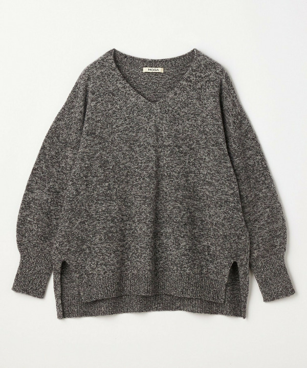 【MOGA】【Lサイズ】クーマラムカシミヤＶネックニット