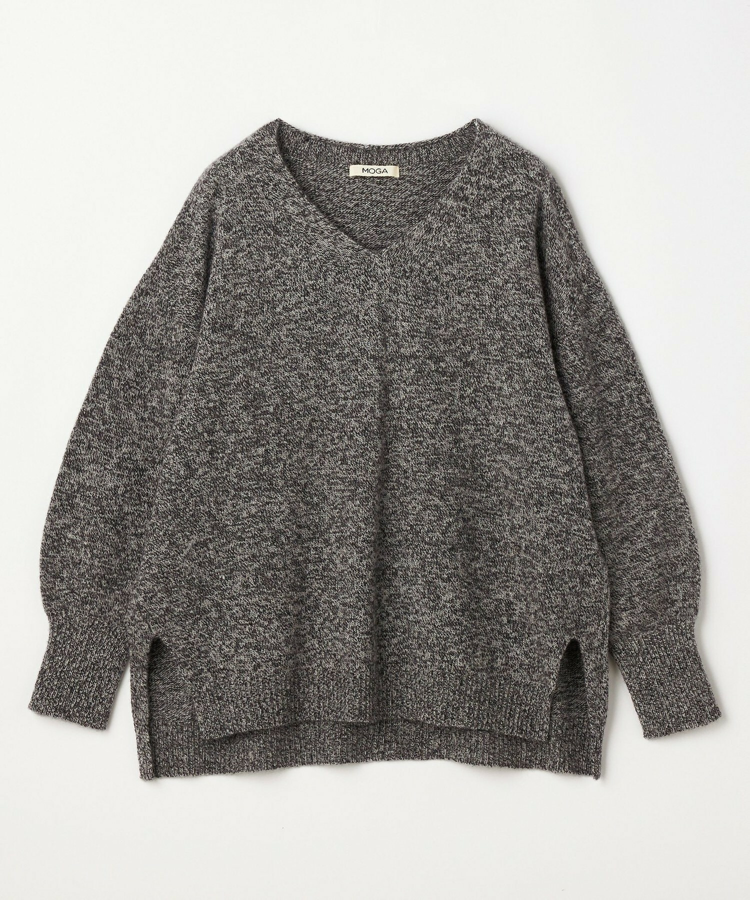 【MOGA】【Lサイズ】クーマラムカシミヤＶネックニット 詳細画像 ブラウン系その他 23