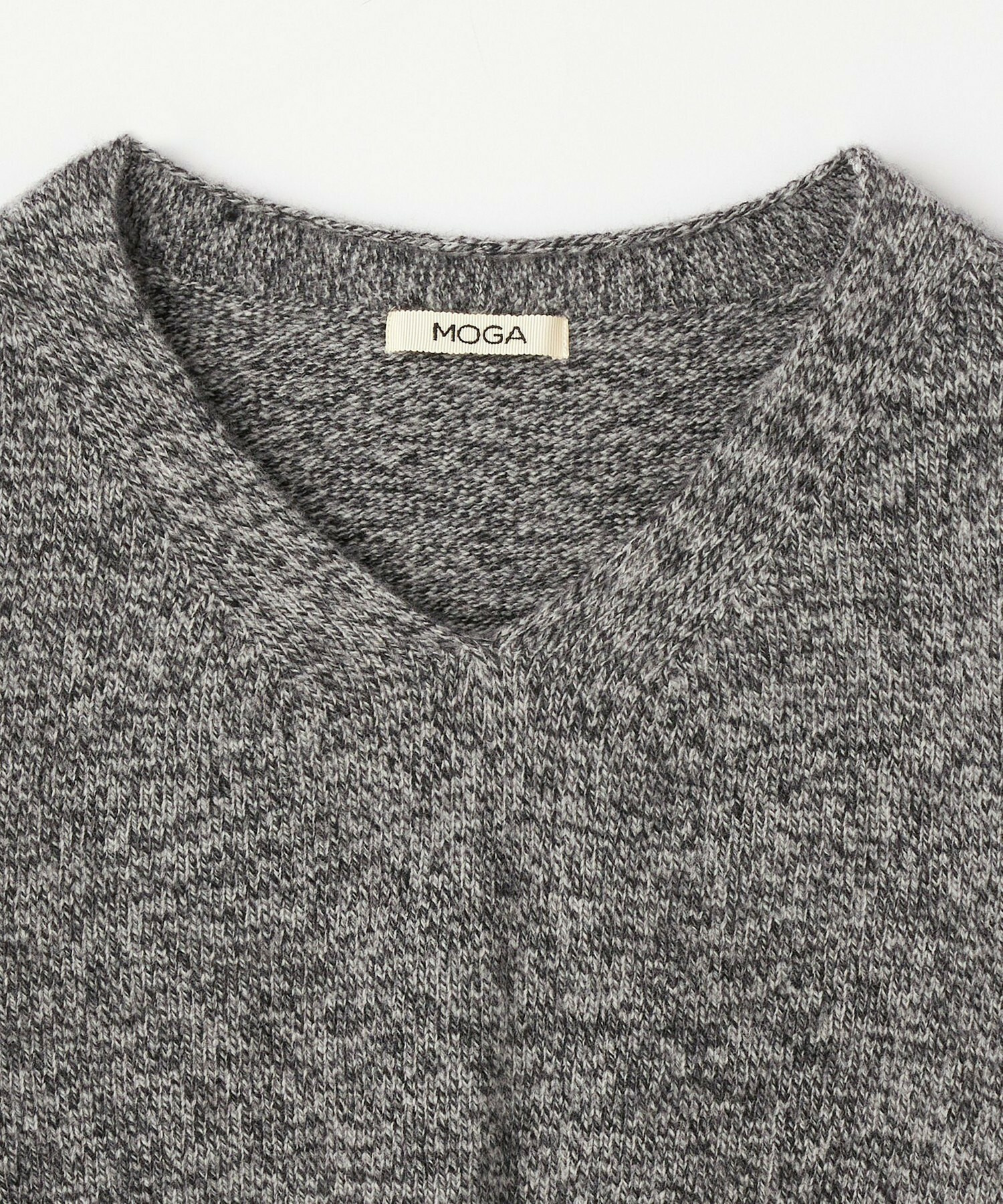 【MOGA】【Lサイズ】クーマラムカシミヤＶネックニット 詳細画像 ブラウン系その他 25