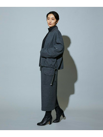 【MOGA】【Lサイズ】スタイリスト戸野塚かおるコラボ ハードミルド天竺ブルゾン 詳細画像 チャコールグレー 15