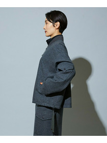 【MOGA】【Lサイズ】スタイリスト戸野塚かおるコラボ ハードミルド天竺ブルゾン 詳細画像 チャコールグレー 21