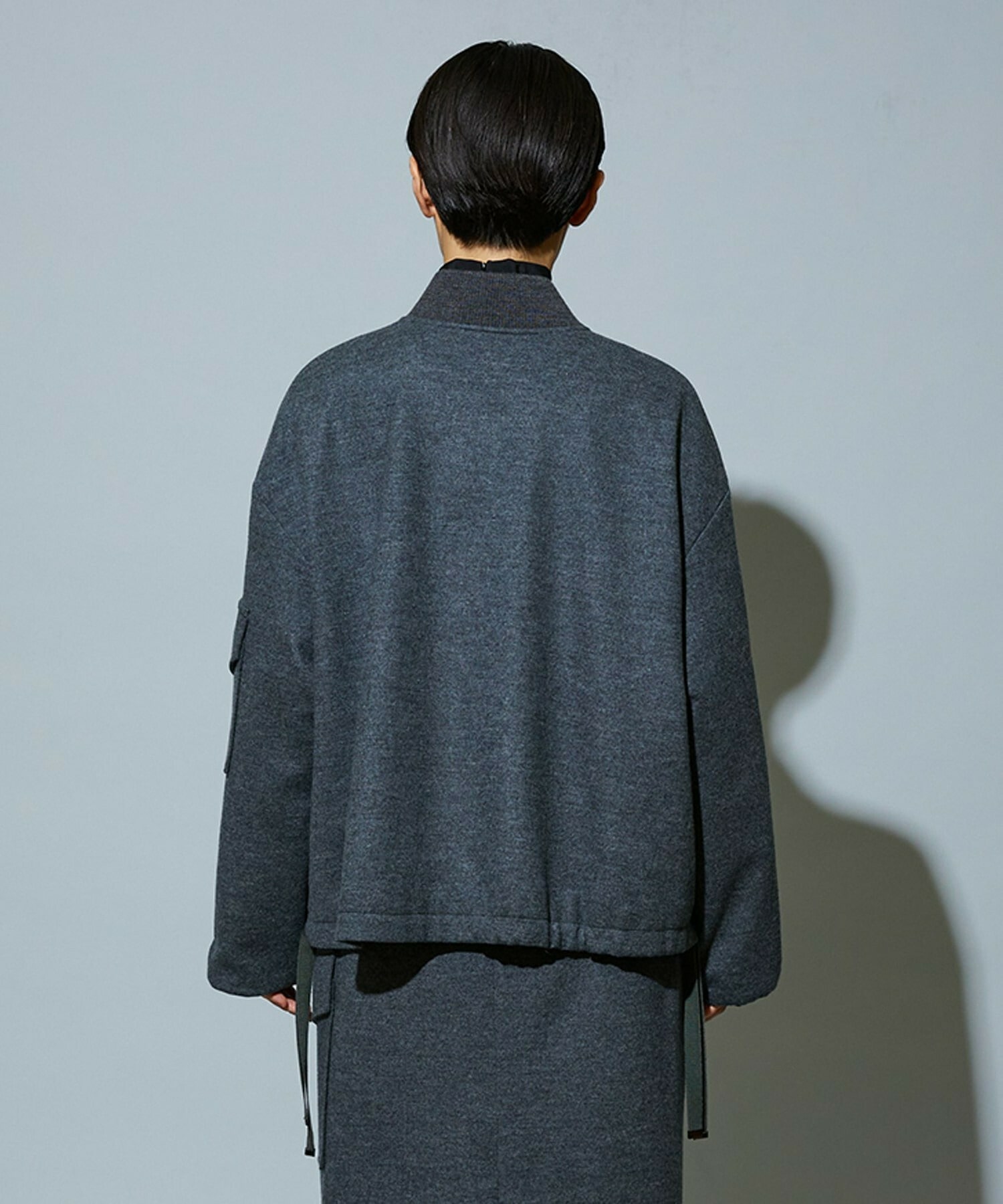 【MOGA】【Lサイズ】スタイリスト戸野塚かおるコラボ ハードミルド天竺ブルゾン 詳細画像 チャコールグレー 22