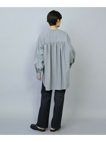 【MOGA】トロストレッチバンドカラーブラウス 詳細画像 ネイビー 12