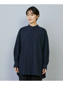 【MOGA】トロストレッチバンドカラーブラウス 詳細画像 ネイビー 20