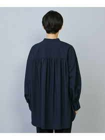 【MOGA】トロストレッチバンドカラーブラウス 詳細画像 ネイビー 22