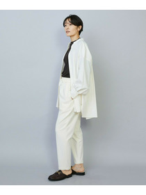 【MOGA】トロストレッチバンドカラーブラウス 詳細画像 ネイビー 3