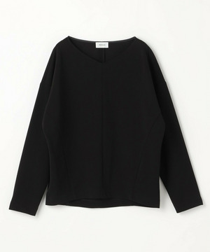 【MOGA】トリアセカルゼVネックトップス 詳細画像 ブラック 2