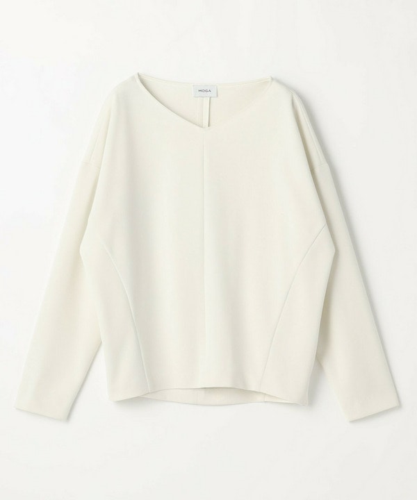 トリアセカルゼVネックトップス 詳細画像 オフホワイト 2