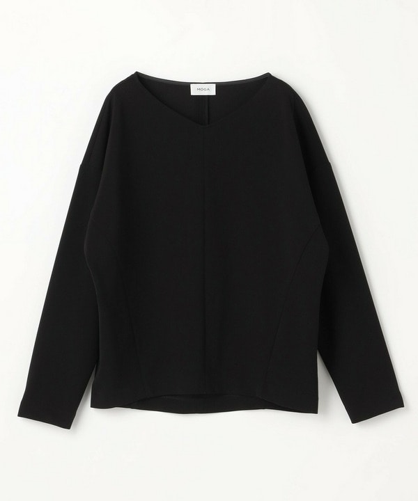 トリアセカルゼVネックトップス 詳細画像 ブラック 2