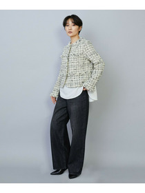 【MOGA】ファンシーヤーンツイードショートジャケット 詳細画像 ブラック 13