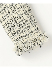 【MOGA】ファンシーヤーンツイードショートジャケット 詳細画像 ブラック 27