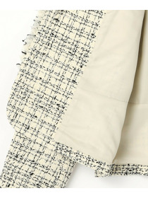 【MOGA】ファンシーヤーンツイードショートジャケット 詳細画像 ブラック 28