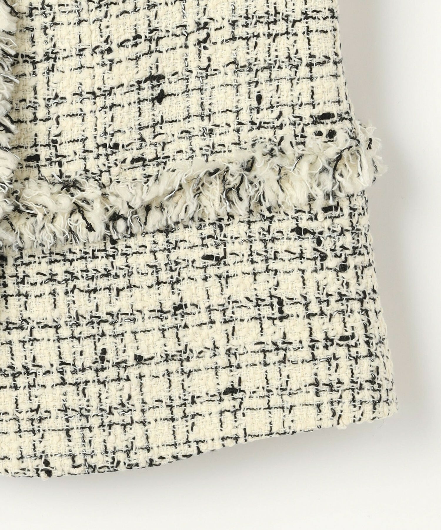 【MOGA】ファンシーヤーンツイードショートジャケット 詳細画像 ブラック 26