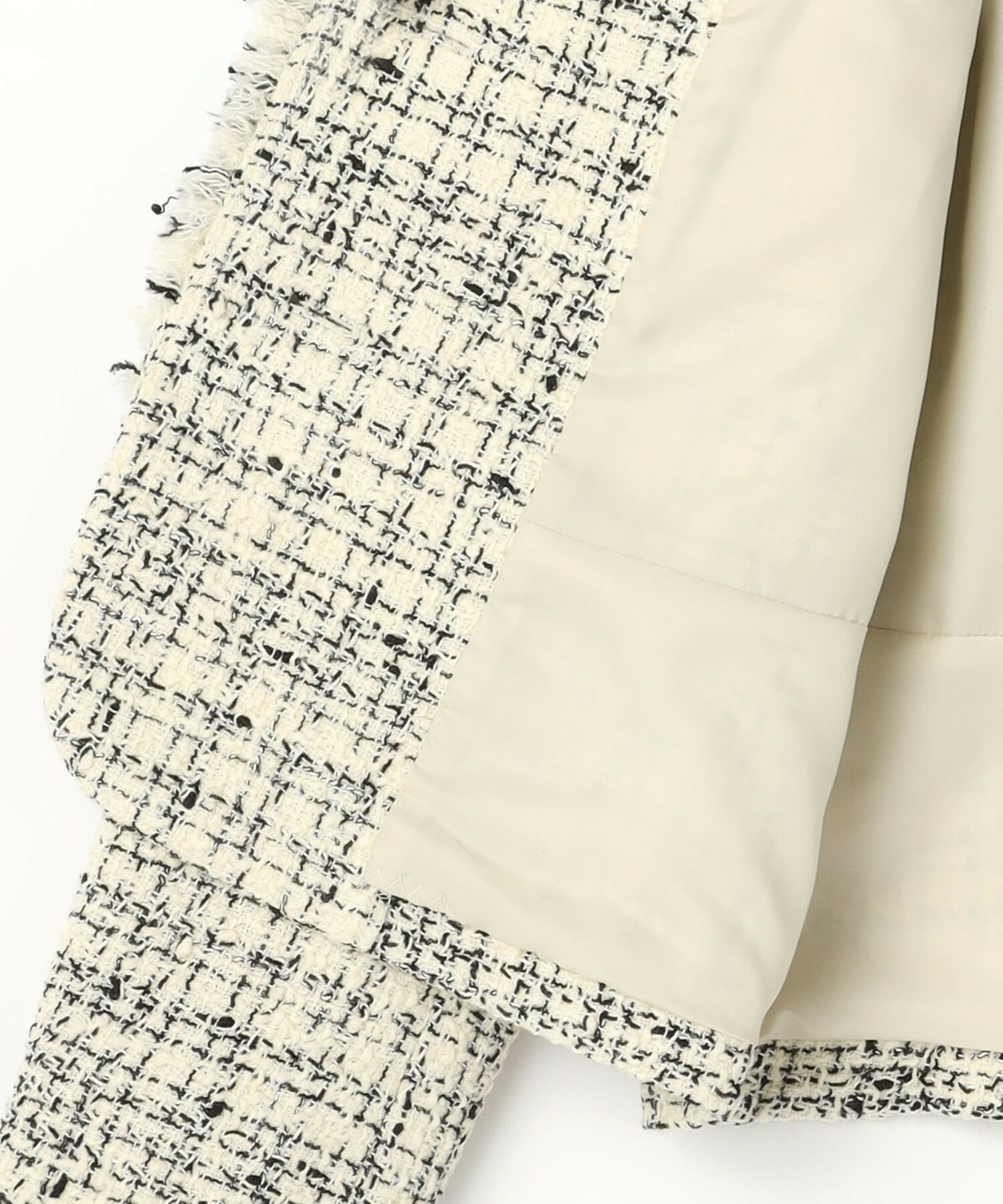 【MOGA】ファンシーヤーンツイードショートジャケット 詳細画像 ブラック 28