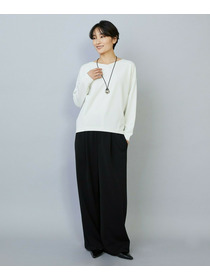 【MOGA】トリアセカルゼセミワイドパンツ 詳細画像 ダークネイビー 1