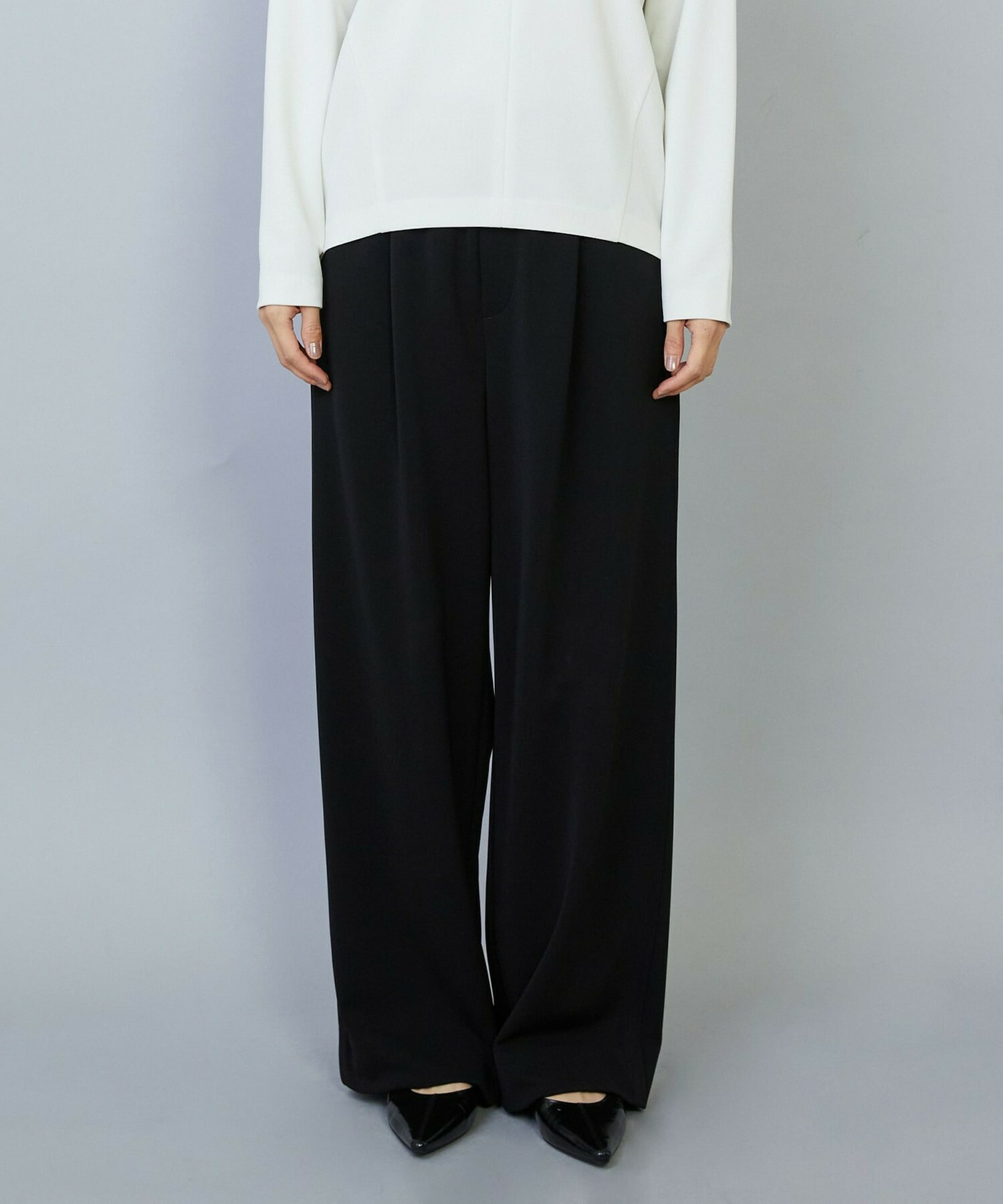 【MOGA】トリアセカルゼセミワイドパンツ 詳細画像 ダークネイビー 20