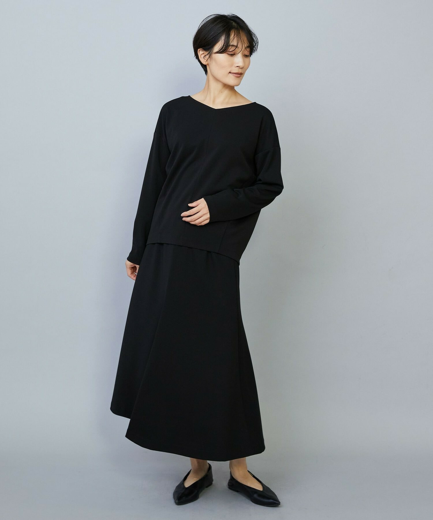 【MOGA】トリアセカルゼフレアースカート 詳細画像 ダークネイビー 18