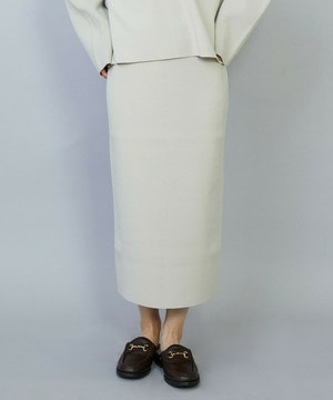 【MOGA】コームドコットンニットスカート 詳細画像 ライトベージュ 1