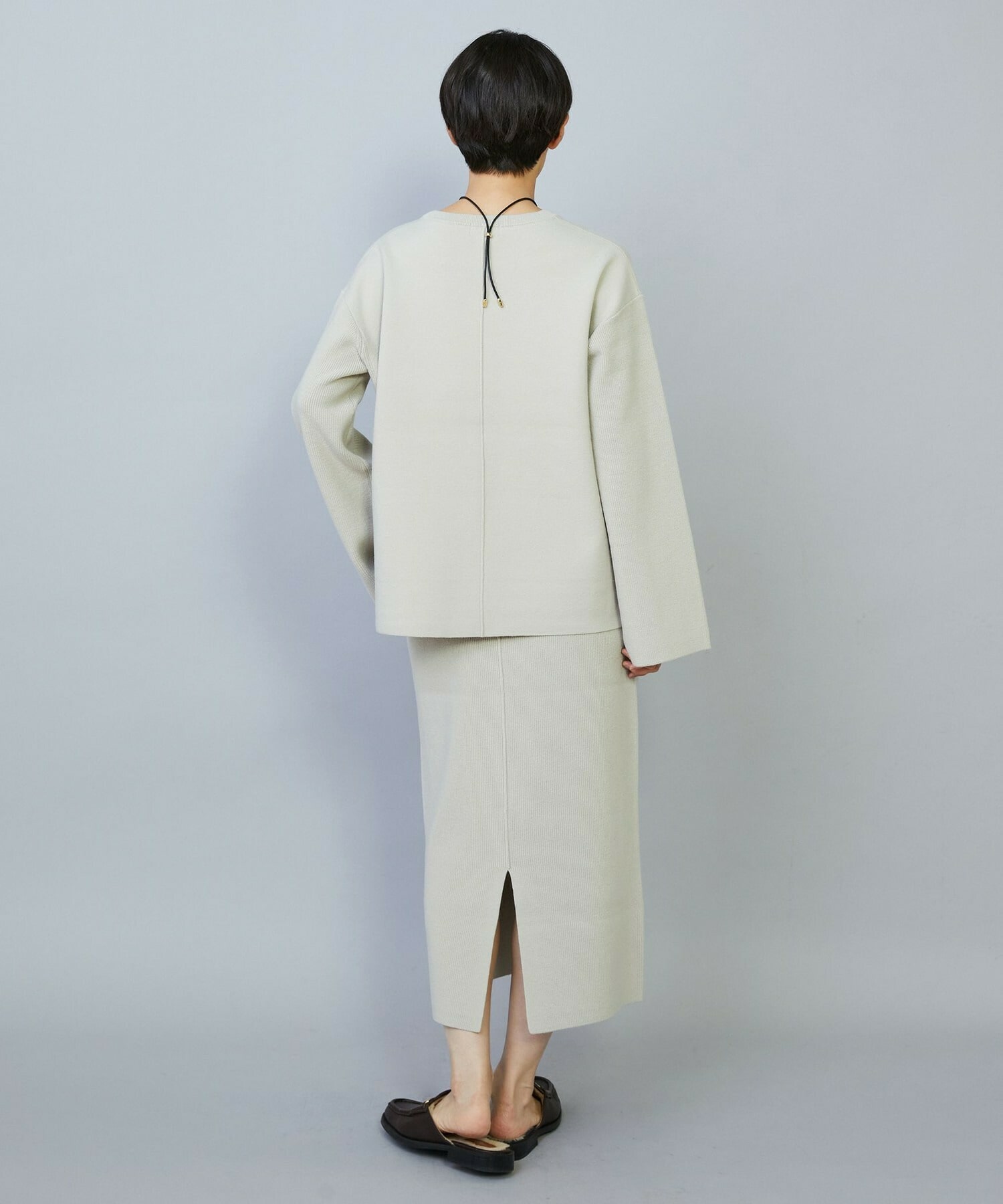 【MOGA】コームドコットンニットスカート 詳細画像 ネイビー 16