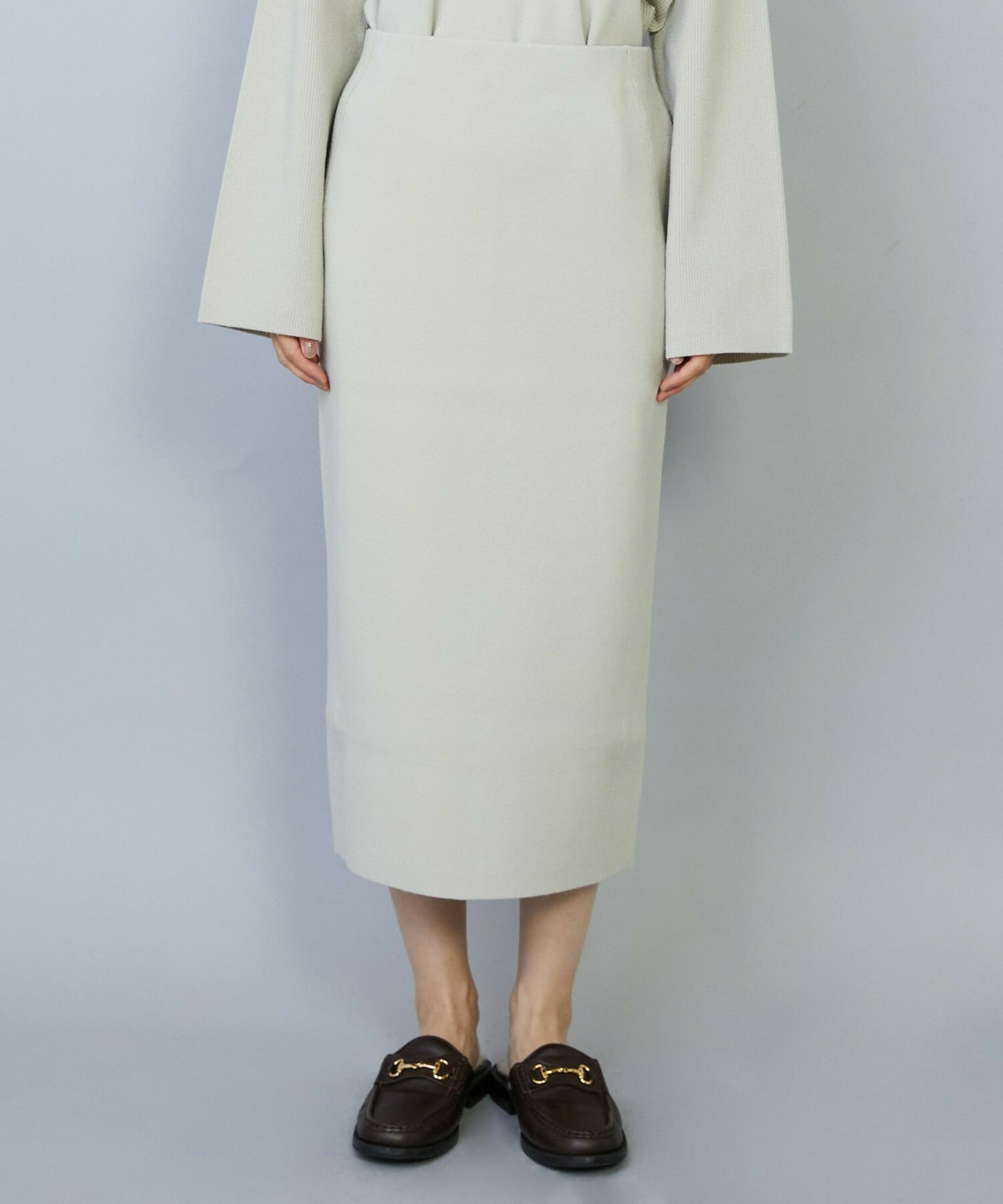 【MOGA】コームドコットンニットスカート 詳細画像 ネイビー 20