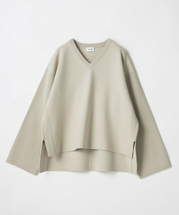 コームドコットンチュニックニット 詳細画像 ライトベージュ 2