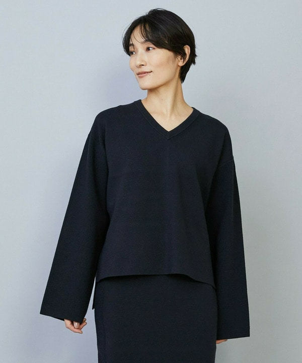 コームドコットンチュニックニットコームドコットンチュニックニット