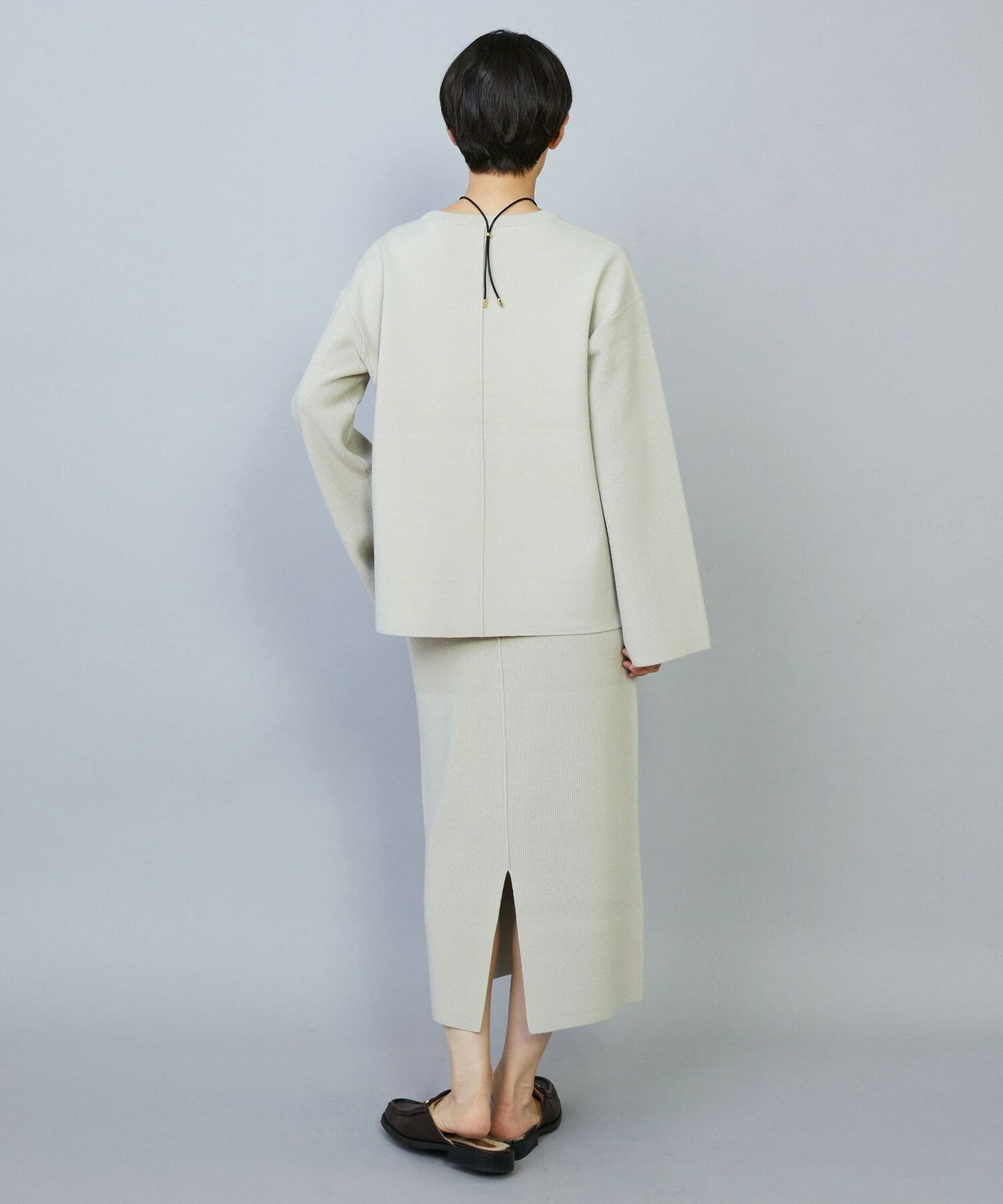 【MOGA】コームドコットンチュニックニット 詳細画像 ネイビー 17