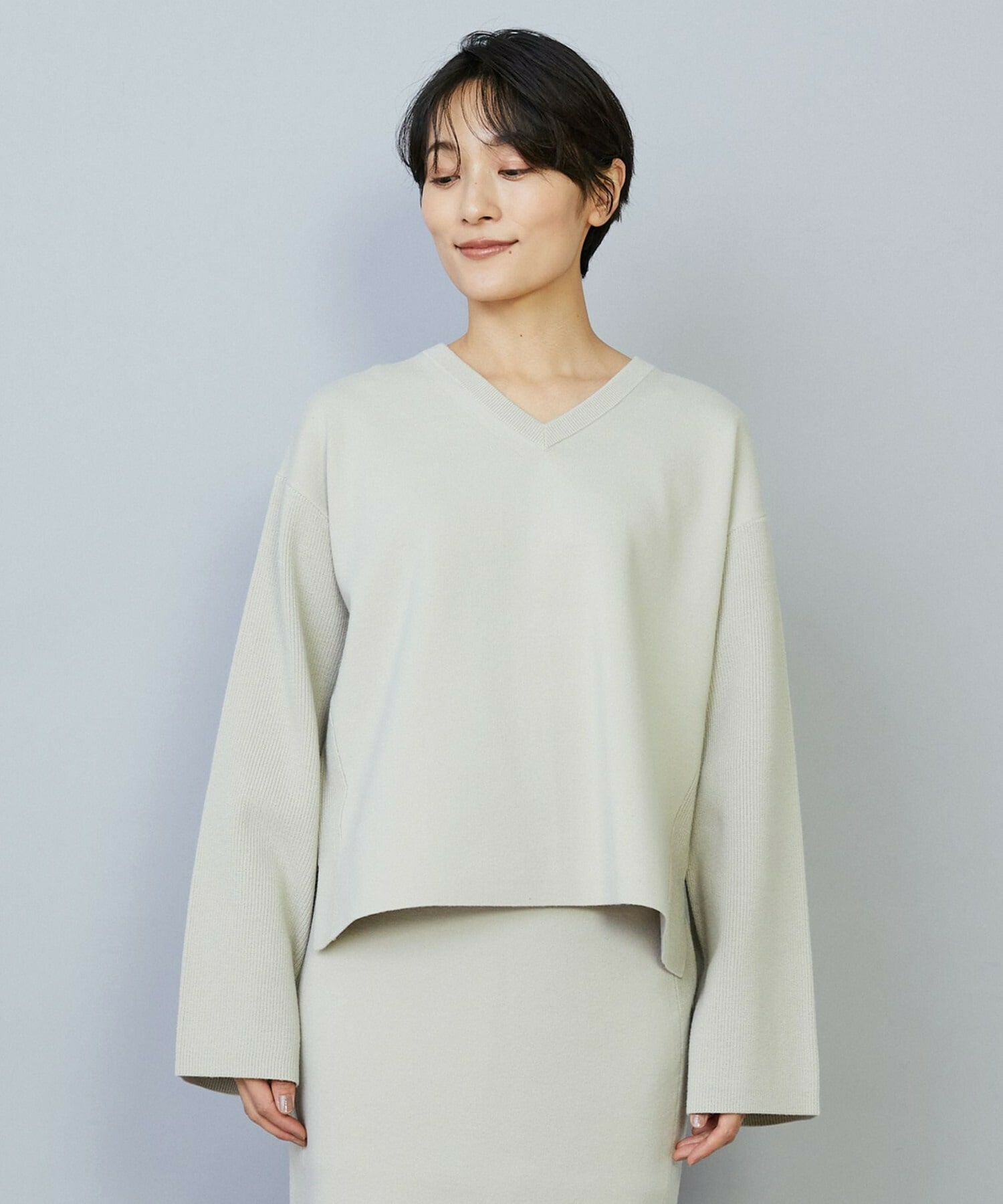 【MOGA】コームドコットンチュニックニット 詳細画像 ネイビー 20