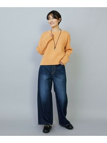 【MOGA】ヴィッテルスリムクルーネックショートニット 詳細画像 オレンジ 13