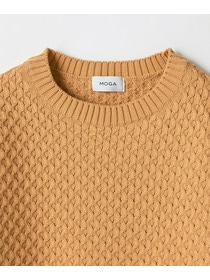 【MOGA】ヴィッテルスリムクルーネックショートニット 詳細画像 オレンジ 25