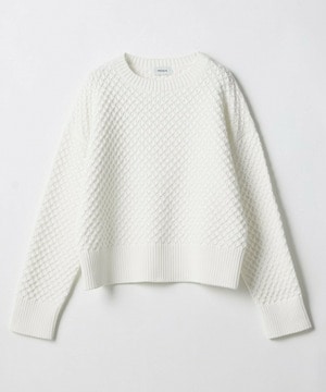 【MOGA】ヴィッテルスリムクルーネックショートニット 詳細画像 オフホワイト 2