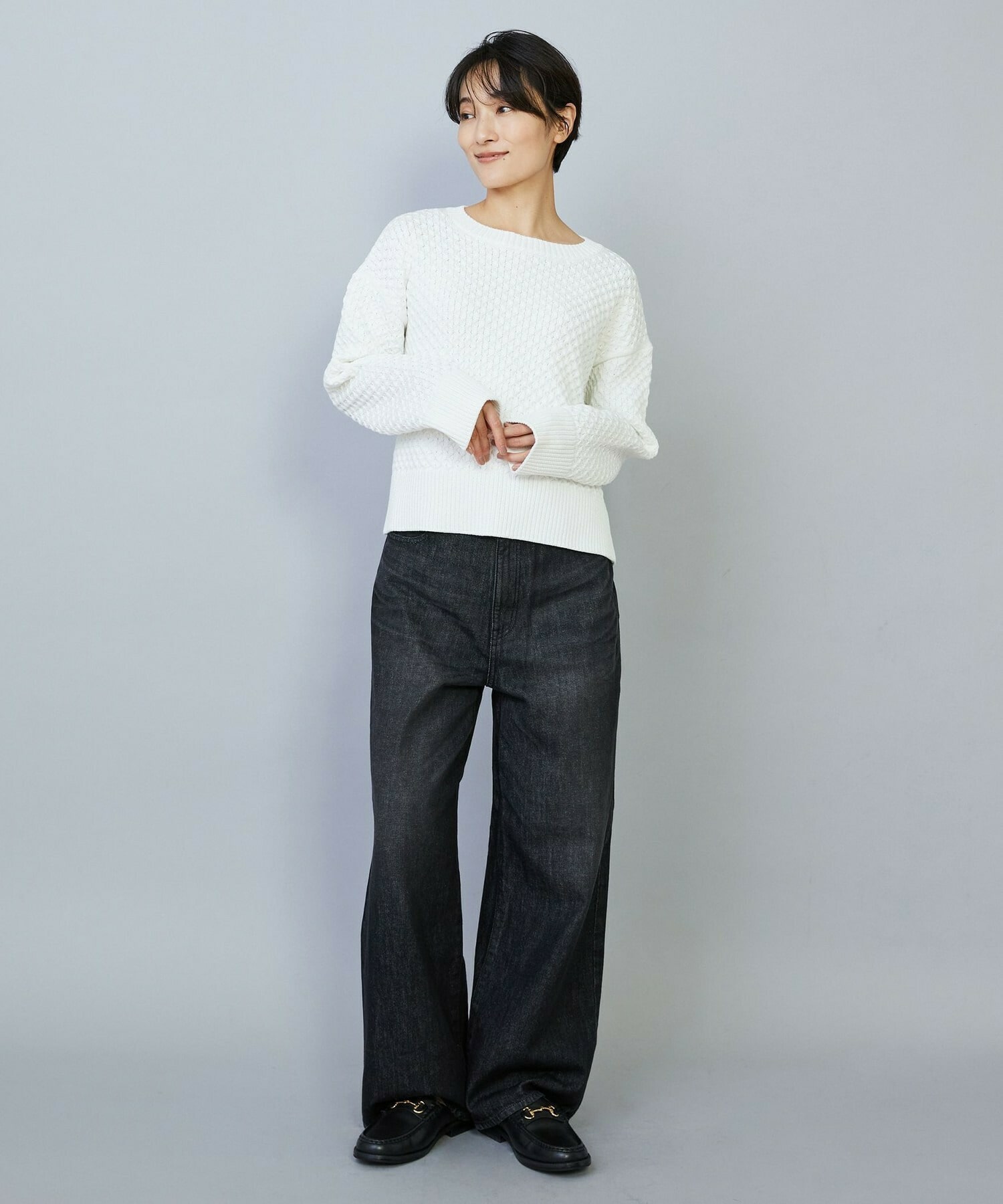 【MOGA】ヴィッテルスリムクルーネックショートニット 詳細画像 オレンジ 11